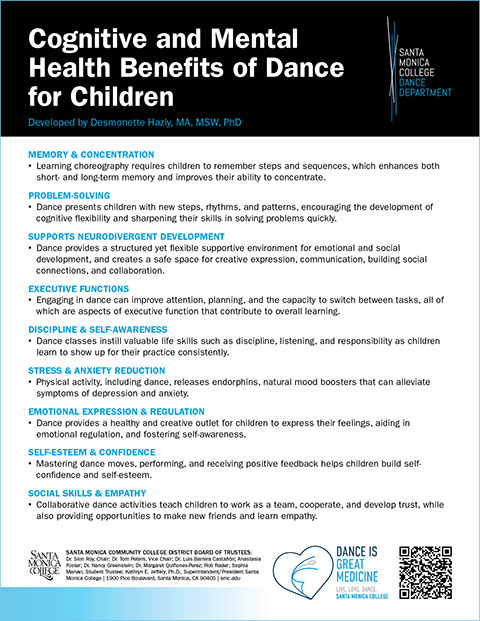DanceBenefits Cognitive Mental Children