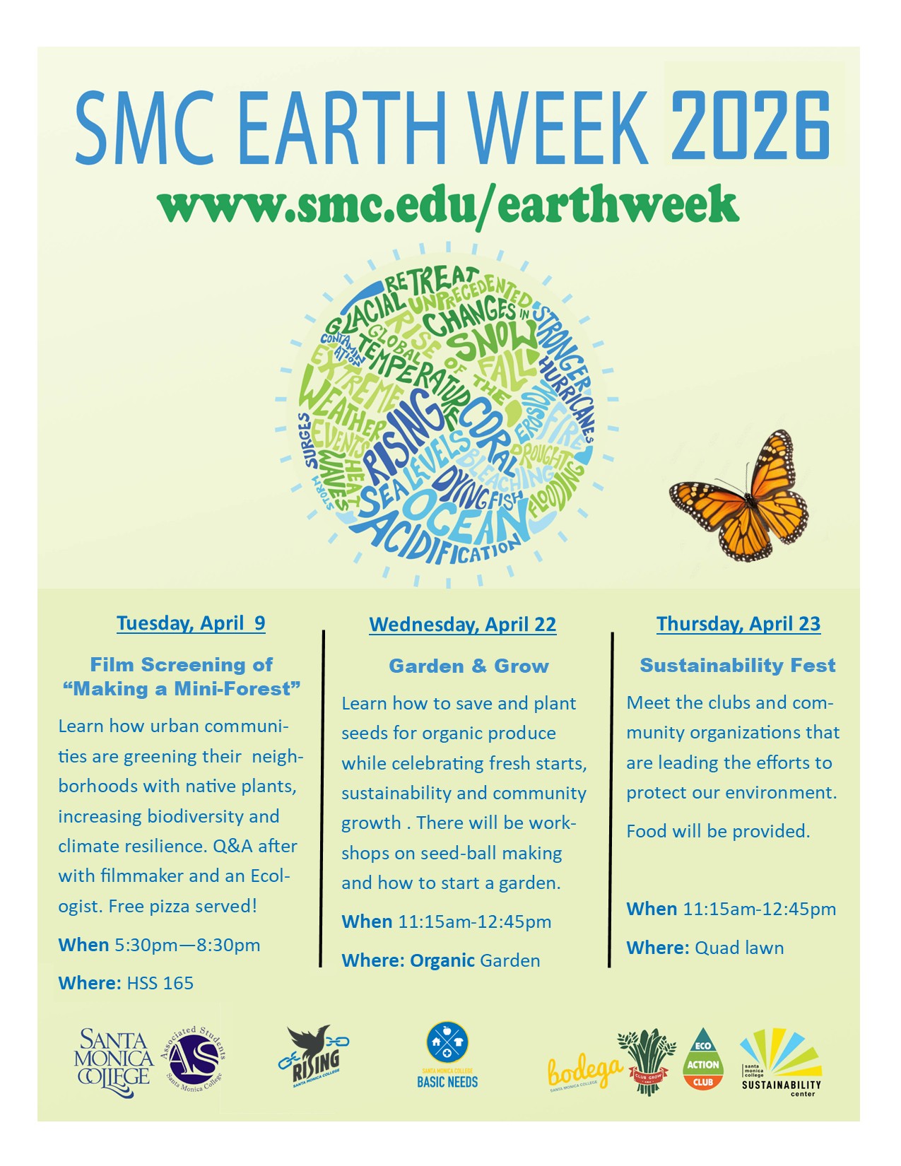 Earth Week 2026 Flyer 