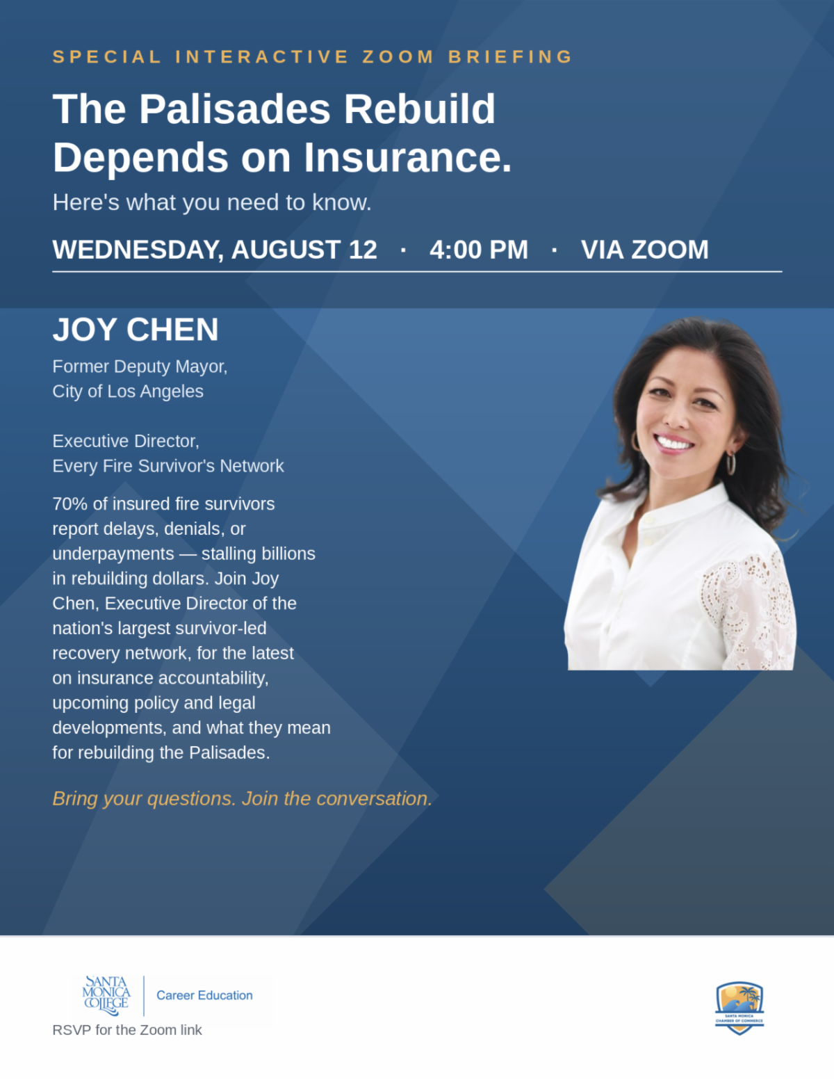 Joy Chen, Former Debuty May - Zoom Briefing