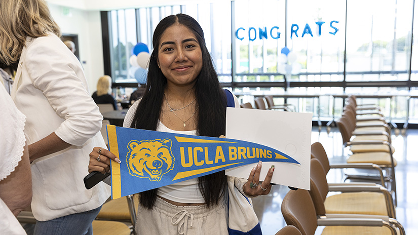 Santa Monica College students at graduation / end-of-year college event. SMC has once again ranked as California’s leading transfer college to the University of California for 35 straight years, transferring more students to UC campuses than any another community college. SMC also continued to be the leader for African American and Latinx transfers to the UC and is still the leading transfer college to USC and Loyola Marymount University. In addition, SMC held steady onto another longstanding transfer record—as top feeder outside of New York to the Ivy League Columbia University.