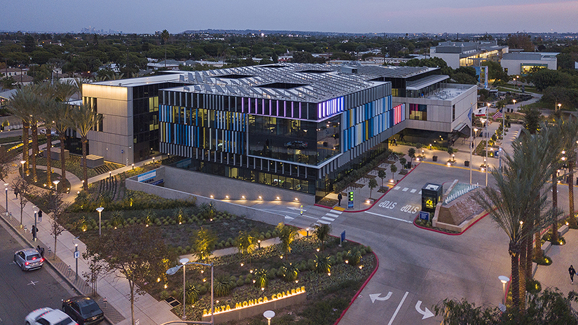 Aerial view of Santa Monica College’s Main Campus at 1900 Pico Blvd. The College will be accepting applications from prospective students interested in its second baccalaureate program, a Bachelor of Science degree in Cloud Computing, beginning October 1, 2026. The estimated cost of the four-year degree in this high-demand tech field is $10,000 for California residents, and the program also qualifies international students for up to three years of Optional Practical Training (OPT) upon graduation.
