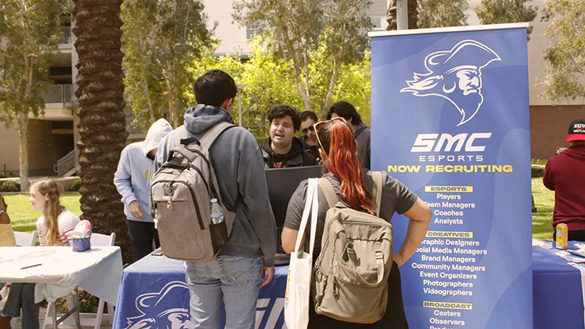 SMC Esports president Josh Gomez at Club Row event.