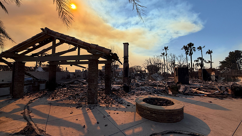The Flores home destroyed by the Palisades fire