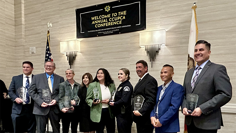 Chief Johnnie Adams with colleagues at the CCUPCA conference