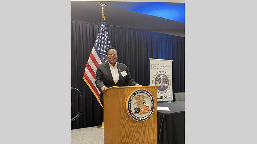 Moorisha Bey-Taylor, Esq. speaking on entertainment and intellectual property law