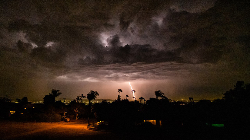 Lightning Strike - photo by Matt Wright
