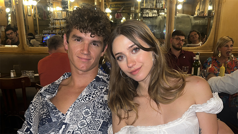 Magnus with Paige, who is an SMC to Columbia transfer student