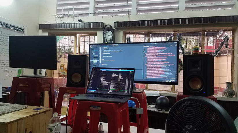 On a visit to Seismos headquarters in downtown Ho Chi Minh City