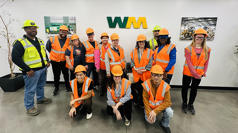 SMM students on a visit to Waste Management