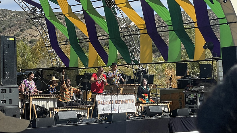 Ric performing at the Harvest Moon Gathering