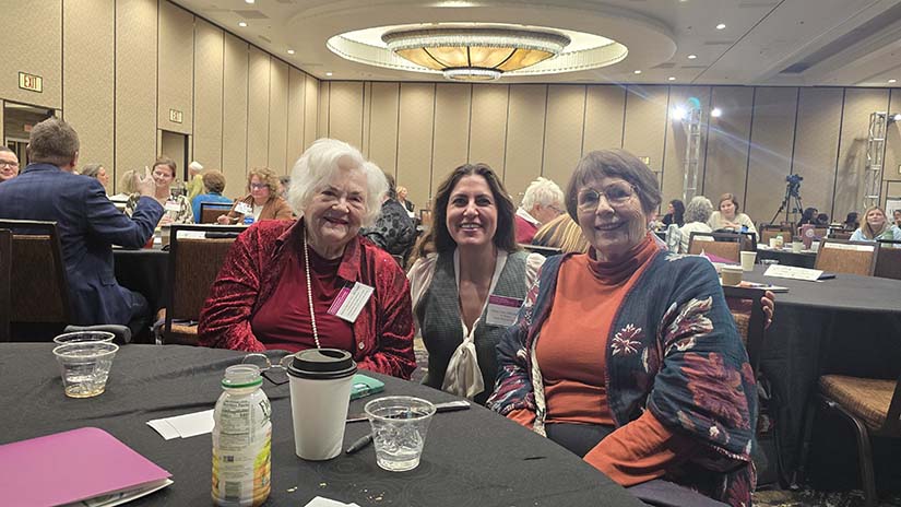 Nursing professor Ashley Cohen with nursing trailblazers Patricia Benner and Chris Tanner at the Educating Nurses--A Radical Transformation conference in Las Vegas
