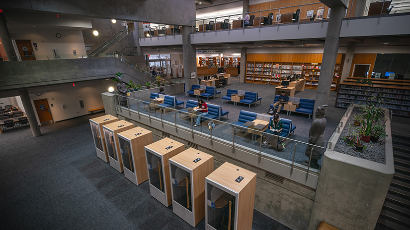 A bird's-eye view of the Library