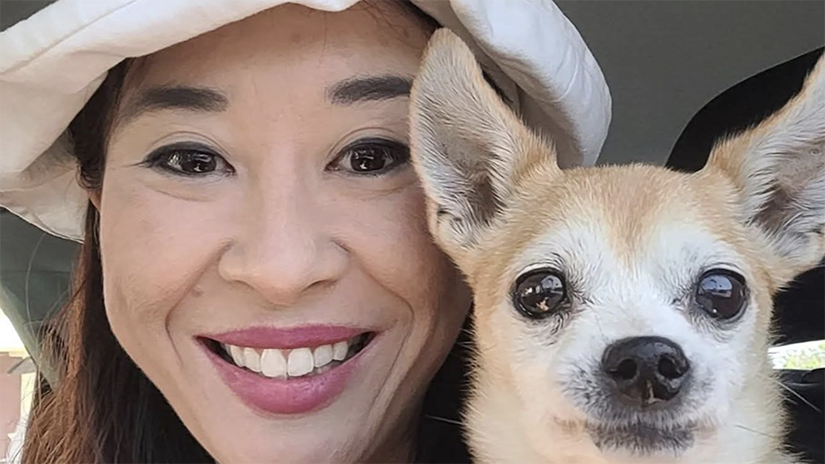 Patricia with her best friend Nugget