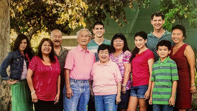 Terry with his extended family