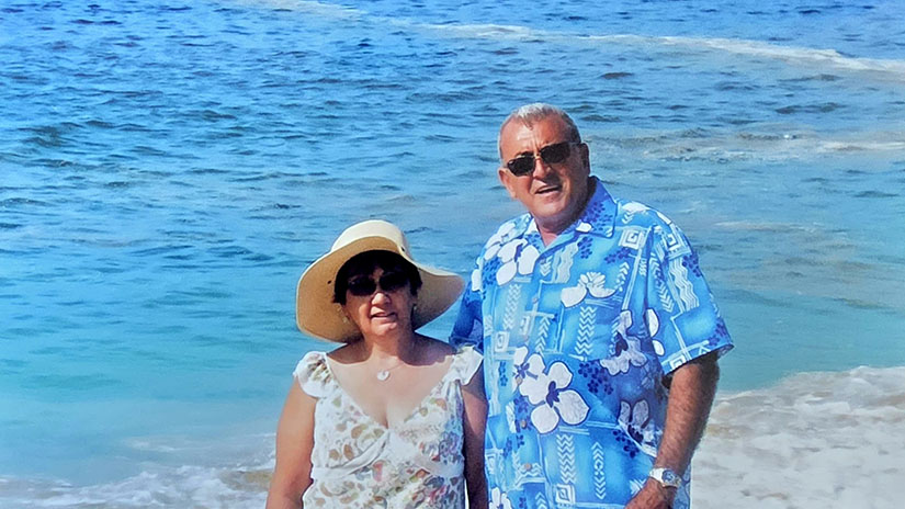 Tania's parents vacationing in 2007