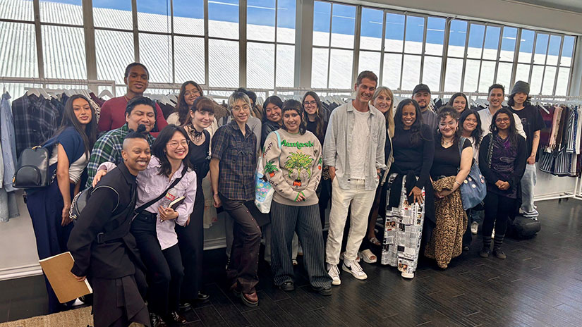 Students on a fieldtrip to Rails with Jeff Abrams
