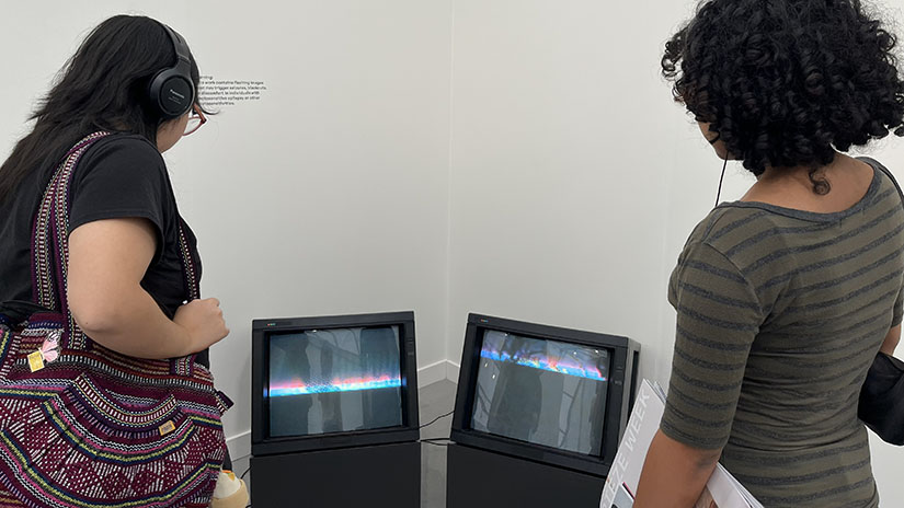 Digital art on display