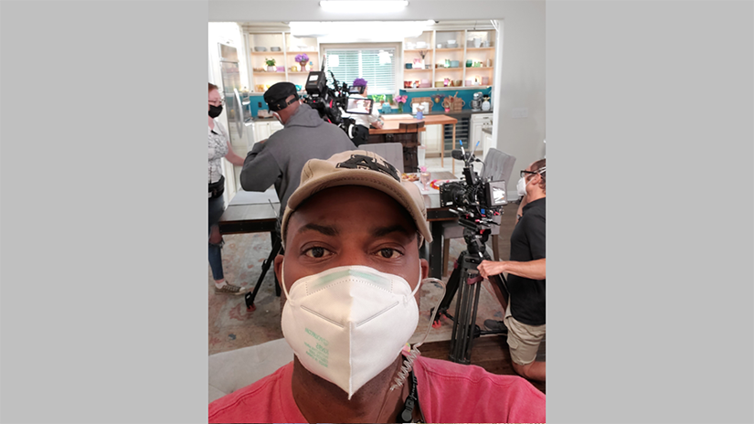 Charles on set