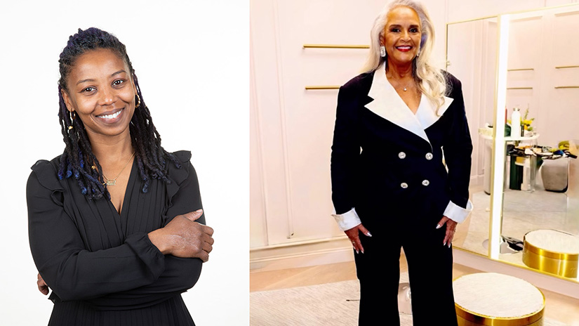 Fashion alum Channel Guice and Jayne Kennedy