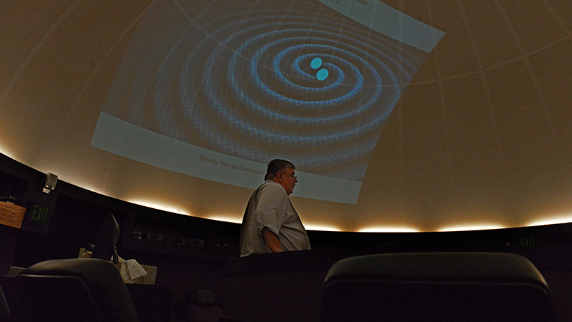 Planetarium lecturer