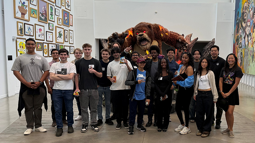 Koda and his students on a field trip