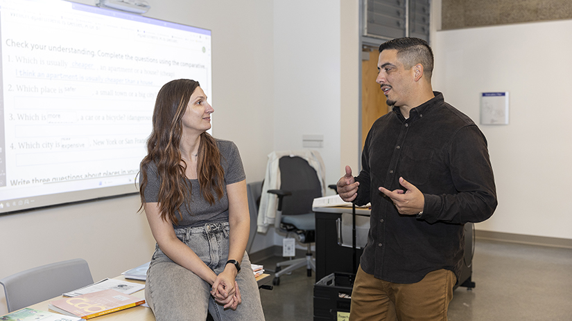 Discussing teaching approaches
