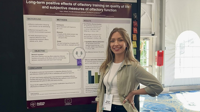 Anja presenting her research at the AChemS 2025 conference in Florida
