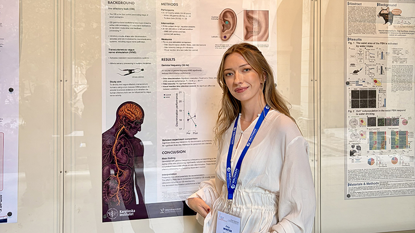 Anja presenting her research at the ECRO 2026 conference in Paris in 2026