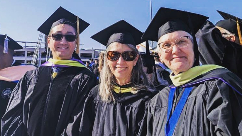 Walter at his first SMC graduation