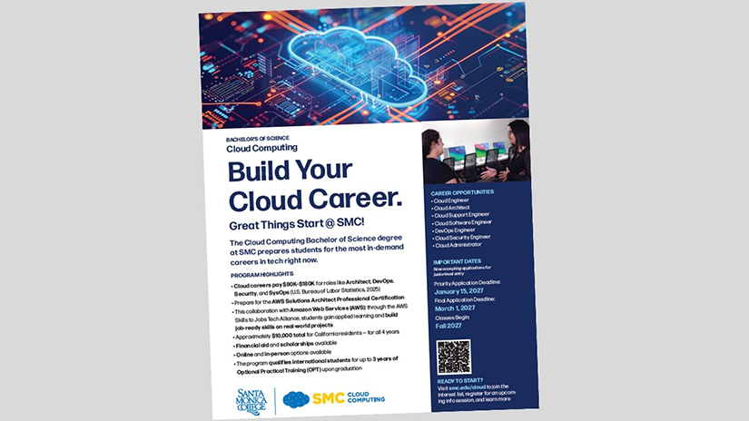 Students can build a career in cloud computing at SMC