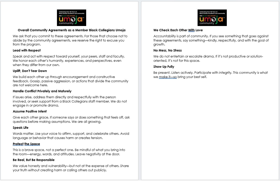 Community Agreements